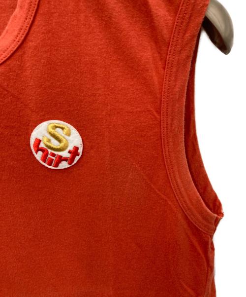 COMME des GARCONS SHIRT（コムデギャルソンシャツ）COMME des GARCONS SHIRT (コムデギャルソンシャツ) ノースリーブカットソー オレンジ サイズ:Sの古着・服飾アイテム