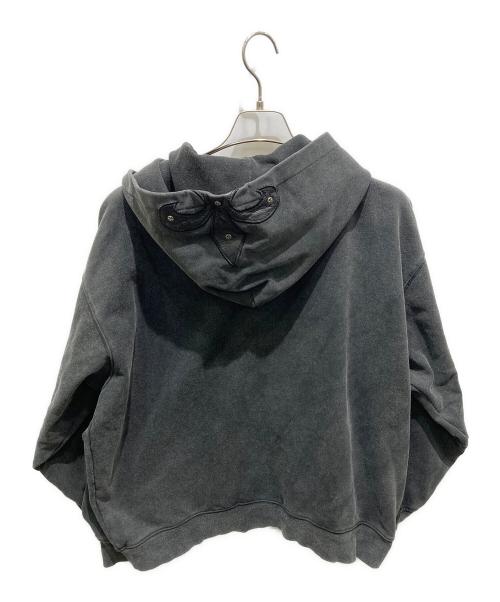 SUPPLIER（サプライヤー）SUPPLIER (サプライヤー) ユーズド加工ジップパーカー ブラック サイズ:Sの古着・服飾アイテム