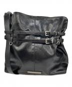 Matin Kimマーティン・キム）の古着「DOULE BELTED STRAP BIG BAG」｜ブラック