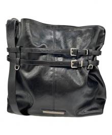 Matin Kim（マーティン・キム）の古着「DOULE BELTED STRAP BIG BAG」｜ブラック