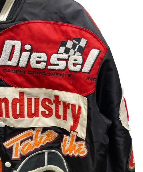 DIESEL（ディーゼル）DIESEL (ディーゼル) J-BULC－PATCH JACKET レッド×ブラック サイズ:Ｌの古着・服飾アイテム