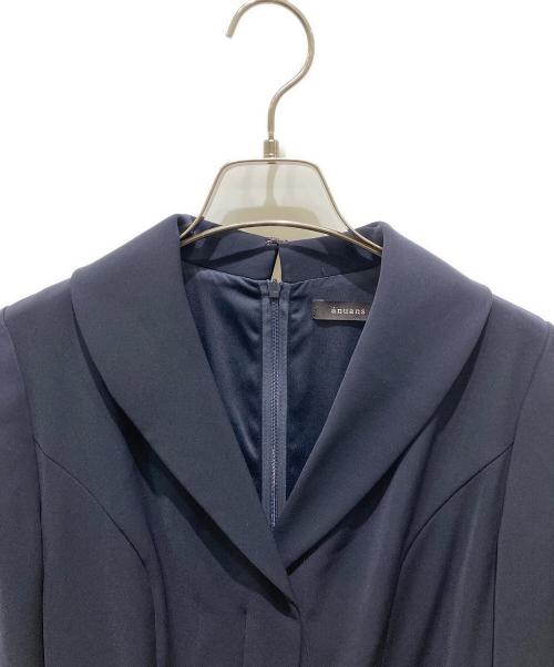 anuans（アニュアンス）anuans (アニュアンス) ダブルサテングレースワンピース ネイビー サイズ:1の古着・服飾アイテム