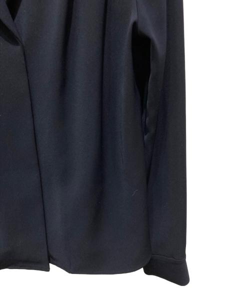 anuans（アニュアンス）anuans (アニュアンス) ダブルサテンショールカラーブラウス ネイビー サイズ:Ｆ 未使用品の古着・服飾アイテム