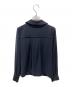 anuans (アニュアンス) ダブルサテンショールカラーブラウス ネイビー サイズ:Ｆ 未使用品：10000円