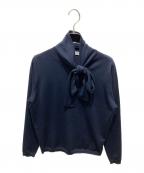 BALLSEYボールジィ）の古着「スーパーエクストラファインウール ボウタイプルオーバー」｜ネイビー