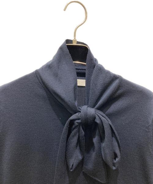 BALLSEY（ボールジィ）BALLSEY (ボールジィ) スーパーエクストラファインウール ボウタイプルオーバー ネイビー サイズ:Ｓの古着・服飾アイテム