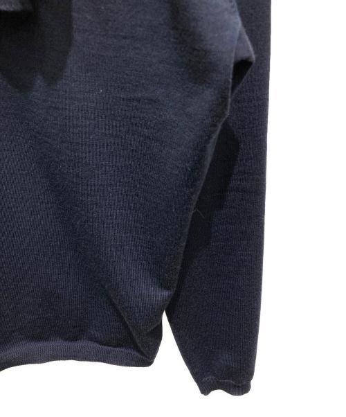BALLSEY（ボールジィ）BALLSEY (ボールジィ) スーパーエクストラファインウール ボウタイプルオーバー ネイビー サイズ:Ｓの古着・服飾アイテム