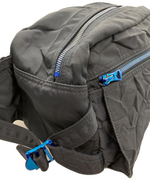 PORTER（ポーター）PORTER (ポーター) 近江ちぢみ (オウエチヂミ) RIDE ウエストバッグ ネイビーの古着・服飾アイテム