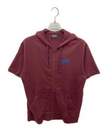 stussy（ステューシー）の古着「半袖パーカー」｜レッド