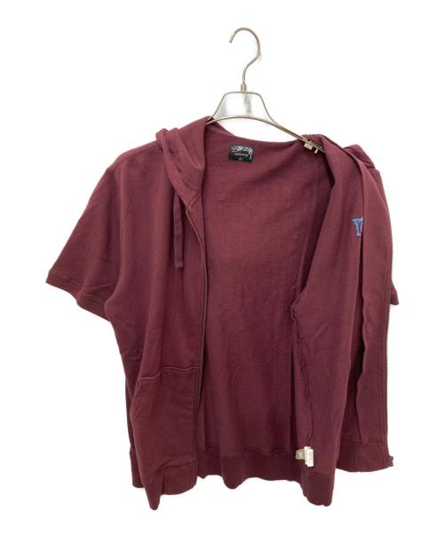 stussy（ステューシー）stussy (ステューシー) 半袖パーカー レッド サイズ:Lの古着・服飾アイテム