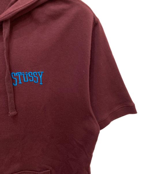 stussy（ステューシー）stussy (ステューシー) 半袖パーカー レッド サイズ:Lの古着・服飾アイテム
