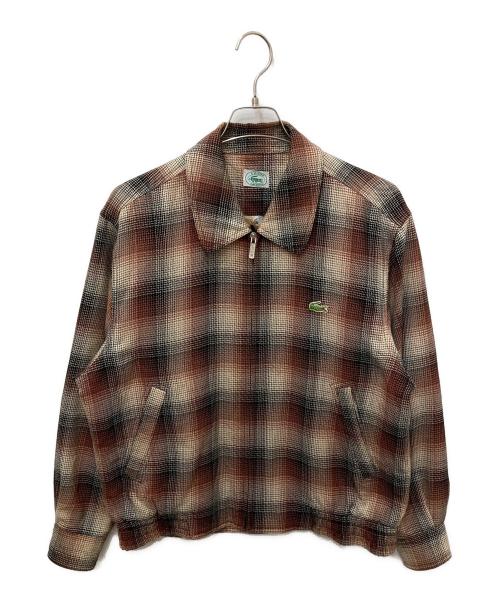 IZOD LACOSTE（アイゾッド ラコステ）IZOD LACOSTE (アイゾッド ラコステ) チェックジャケット ブラウン サイズ:95の古着・服飾アイテム