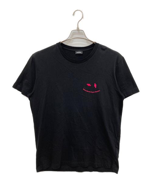 DIESEL（ディーゼル）DIESEL (ディーゼル) 半袖カットソー ブラック サイズ:XLの古着・服飾アイテム