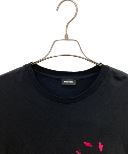 DIESEL（ディーゼル）DIESEL (ディーゼル) 半袖カットソー ブラック サイズ:XLの古着・服飾アイテム