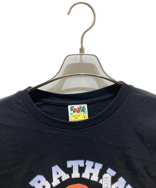 A BATHING APE（アベイシングエイプ）A BATHING APE (ア ベイシング エイプ) KABUKI COLLEGE LS TEE ブラック サイズ:Ｌの古着・服飾アイテム