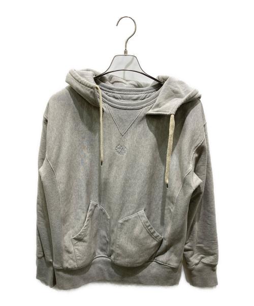 Maison Margiela（メゾンマルジェラ）Maison Margiela (メゾンマルジェラ) ヴィンテージサンプリング後付けパーカー グレー サイズ:52の古着・服飾アイテム