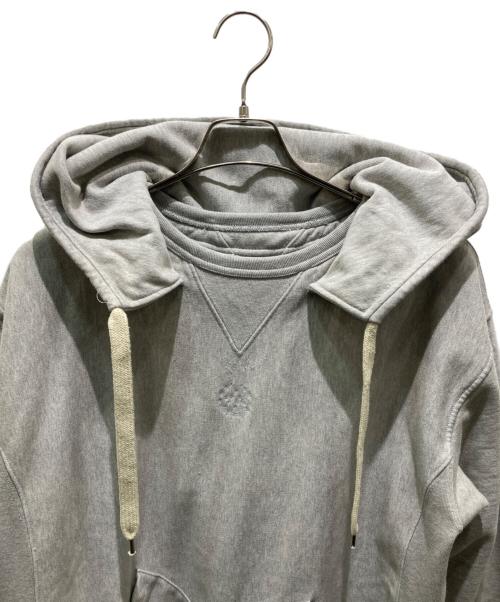 Maison Margiela（メゾンマルジェラ）Maison Margiela (メゾンマルジェラ) ヴィンテージサンプリング後付けパーカー グレー サイズ:52の古着・服飾アイテム