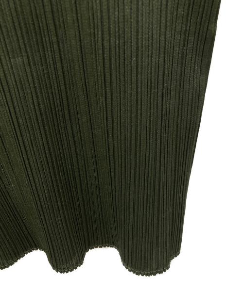 PLEATS PLEASE（プリーツプリーズ）PLEATS PLEASE (プリーツプリーズ) ノースリーブカットソー グリーン サイズ:Ｆの古着・服飾アイテム