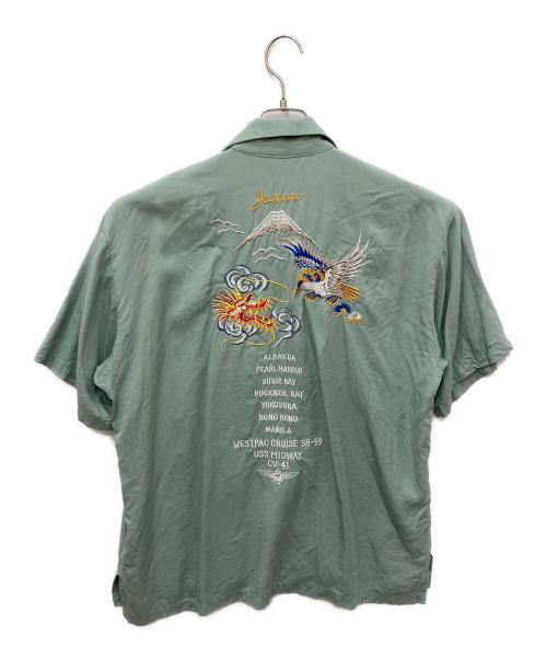 AVIREX（アヴィレックス）AVIREX (アヴィレックス) ボーリングシャツ ブラック サイズ:XLの古着・服飾アイテム