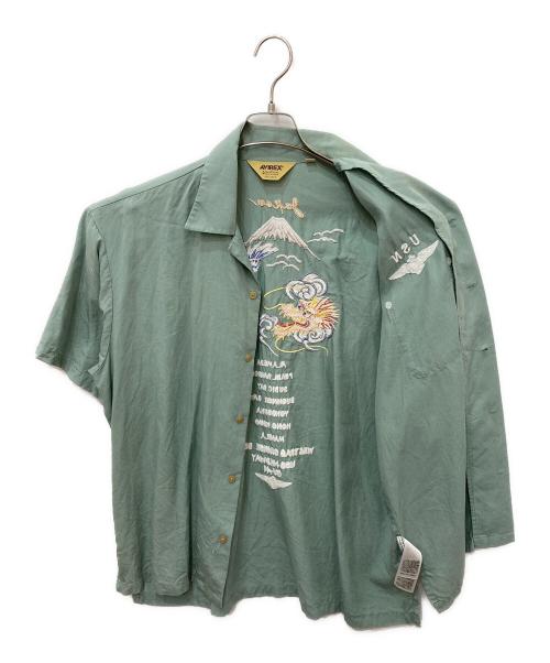 AVIREX（アヴィレックス）AVIREX (アヴィレックス) ボーリングシャツ ブラック サイズ:XLの古着・服飾アイテム