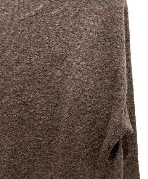wirrow（ウィロウ）wirrow (ウィロウ) Alpaca wool wide knit pullover ブラウン サイズ:1の古着・服飾アイテム