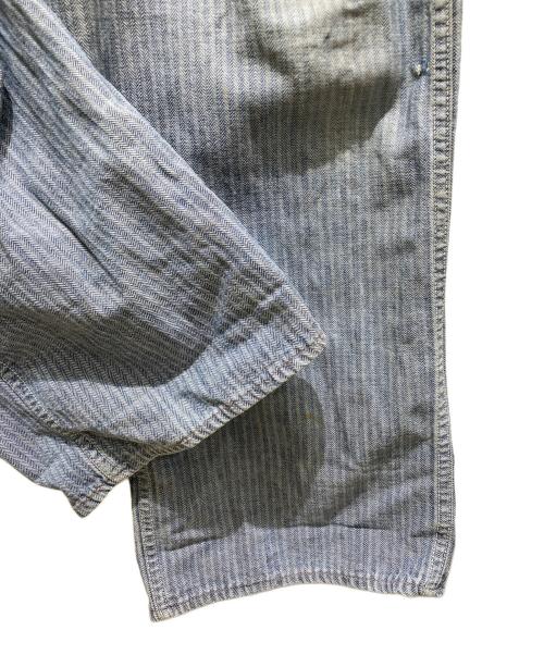 KEY（キービジュアルアーツ）KEY (キービジュアルアーツ) ヒッコリーつなぎ ブルー サイズ:記載なしの為実寸参照の古着・服飾アイテム