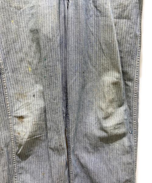 KEY（キービジュアルアーツ）KEY (キービジュアルアーツ) ヒッコリーつなぎ ブルー サイズ:記載なしの為実寸参照の古着・服飾アイテム