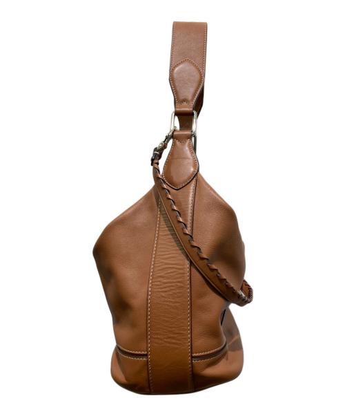 MARC JACOBS（マークジェイコブズ）MARC JACOBS (マークジェイコブズ) Noho Leather Hoboワンショルダーバック ブラウンの古着・服飾アイテム