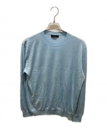 ERMENEGILDO ZEGNA（エルメネジルド・ゼニア）の古着「シルクカシミヤリネンニット」｜ブルー