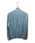 ERMENEGILDO ZEGNA (エルメネジルド・ゼニア) シルクカシミヤリネンニット ブルー サイズ:52：12000円