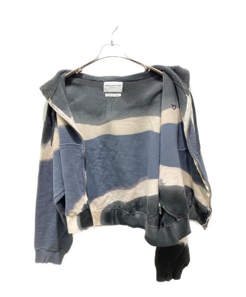 NOMARHYTHM TEXTILE（ノーマリズムテキスタイル）NOMARHYTHM TEXTILE (ノーマリズムテキスタイル) Hand Dye Twist Parka（ハンドダイツイストパーカー） ブラック サイズ:2の古着・服飾アイテム