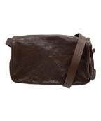 organオルガン）の古着「レザーショルダーバッグ」｜ブラウン