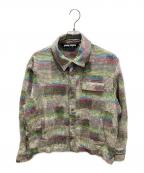 Palm Angelsパーム エンジェルス）の古着「Jacquard Curved Logo Overshirt　ジャガードカーブドロゴオーバーシャツ」｜マルチカラー