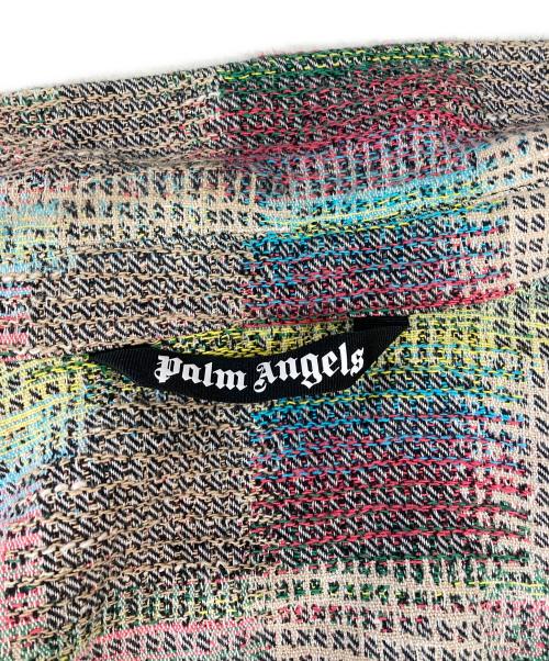 Palm Angels（パーム エンジェルス）Palm Angels (パーム エンジェルス) Jacquard Curved Logo Overshirt　ジャガードカーブドロゴオーバーシャツ マルチカラー サイズ:52の古着・服飾アイテム