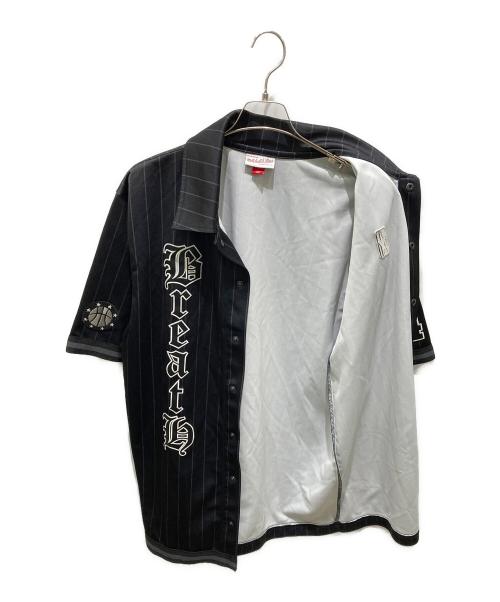 BREATH（ブレス）BREATH (ブレス) MITCHELL & NESS (ミッチェルアンドネス) ゲームシャツ ブラック サイズ:XLの古着・服飾アイテム
