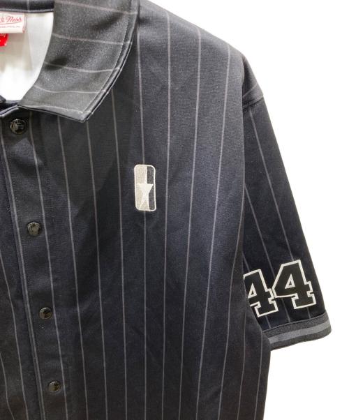 BREATH（ブレス）BREATH (ブレス) MITCHELL & NESS (ミッチェルアンドネス) ゲームシャツ ブラック サイズ:XLの古着・服飾アイテム