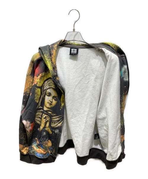 BREATH（ブレス）BREATH (ブレス) MARIA ALL OVER ZIP HOODIE ブラック サイズ:XLの古着・服飾アイテム