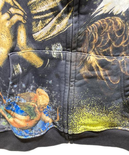 BREATH（ブレス）BREATH (ブレス) MARIA ALL OVER ZIP HOODIE ブラック サイズ:XLの古着・服飾アイテム