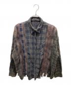 Rebuild by Needlesリビルドバイニードルス）の古着「ネルシャツ」｜ブラウン