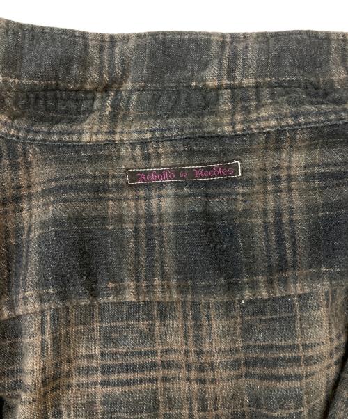 Rebuild by Needles（リビルドバイニードルス）Rebuild by Needles (リビルドバイニードルス) ネルシャツ ブラウン サイズ:記載なしの為実寸参照の古着・服飾アイテム