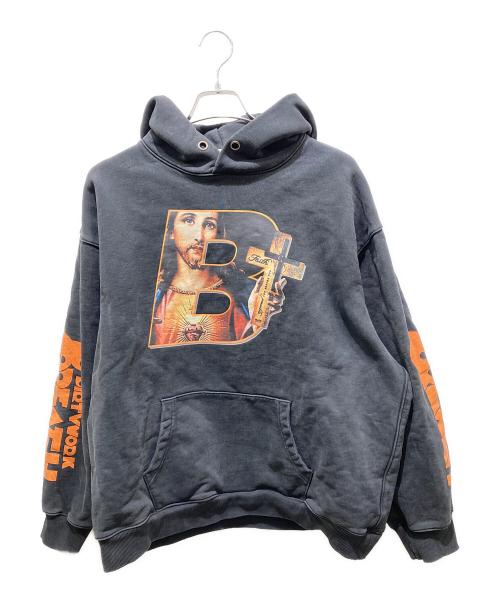 BREATH（ブレス）BREATH (ブレス) JESUS LOGO PULLOVER HOODIE（ジーザスロゴプルオーバーパーカー） ブラック サイズ:XLの古着・服飾アイテム