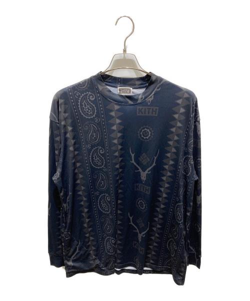 South2 West8（サウスツー ウエストエイト）South2 West8 (サウスツー ウエストエイト) Columbia (コロンビア) KITH (キス) カットソー ブラック サイズ:Ｌの古着・服飾アイテム