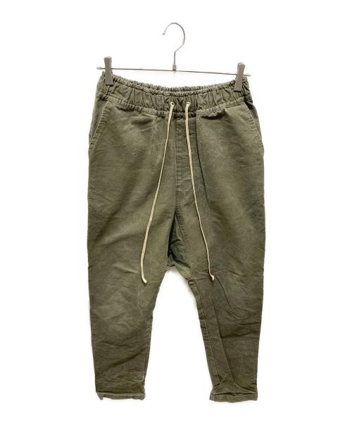 Laid Back（レイドバック）Laid Back (レイドバック) ヴィンテージコットンサルエルパンツ オリーブ サイズ:XLの古着・服飾アイテム