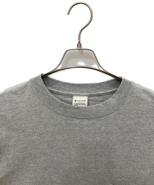 Snow peak（スノーピーク）snow peak (スノーピーク) Recycled Cotton Heavy T shirt グレー サイズ:XLの古着・服飾アイテム
