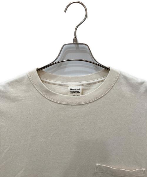 Snow peak（スノーピーク）Snow peak (スノーピーク) Recycled Cotton Heavy T shirt アイボリー サイズ:XLの古着・服飾アイテム