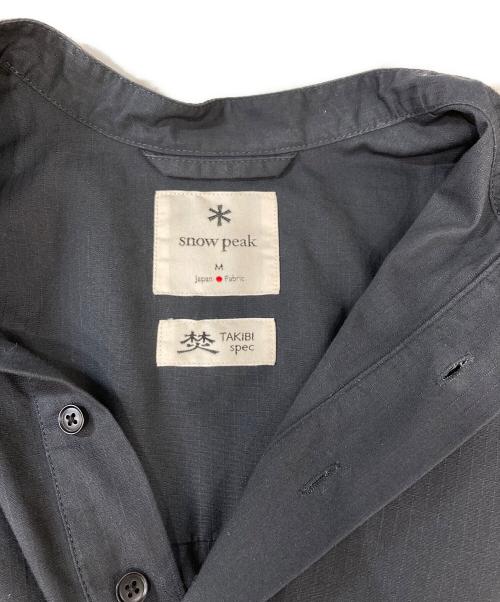 Snow peak（スノーピーク）snow peak (スノーピーク) TAKIBI Light Ripstop Pullover ブラック サイズ:Mの古着・服飾アイテム