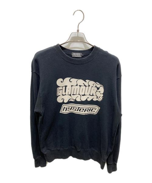 Hysteric Glamour（ヒステリックグラマー）Hysteric Glamour (ヒステリックグラマー) FIRE LOGO SWEAT ブラック サイズ:Ｌの古着・服飾アイテム