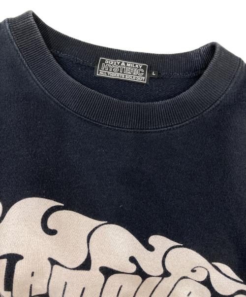 Hysteric Glamour（ヒステリックグラマー）Hysteric Glamour (ヒステリックグラマー) FIRE LOGO SWEAT ブラック サイズ:Ｌの古着・服飾アイテム