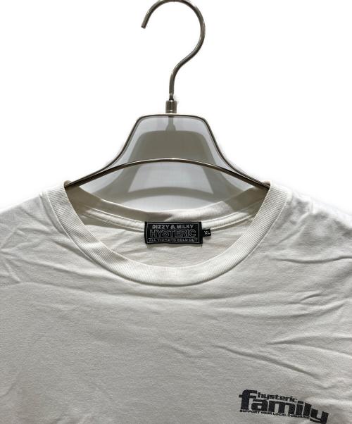 Hysteric Glamour（ヒステリックグラマー）Hysteric Glamour (ヒステリックグラマー) FAMILY Tシャツ ホワイト サイズ:XLの古着・服飾アイテム