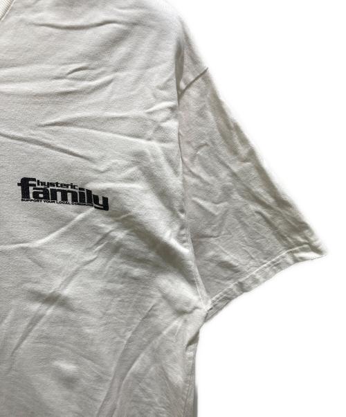Hysteric Glamour（ヒステリックグラマー）Hysteric Glamour (ヒステリックグラマー) FAMILY Tシャツ ホワイト サイズ:XLの古着・服飾アイテム